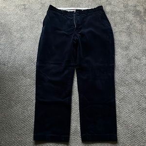 Polo, Ralph Lauren Navy Blue, Flat Front Corduroy 36x32